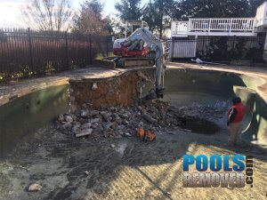 Remove a swimming pool in MD and VA