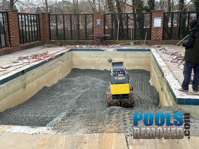 Pool removal Service in Fairfax County Virginia